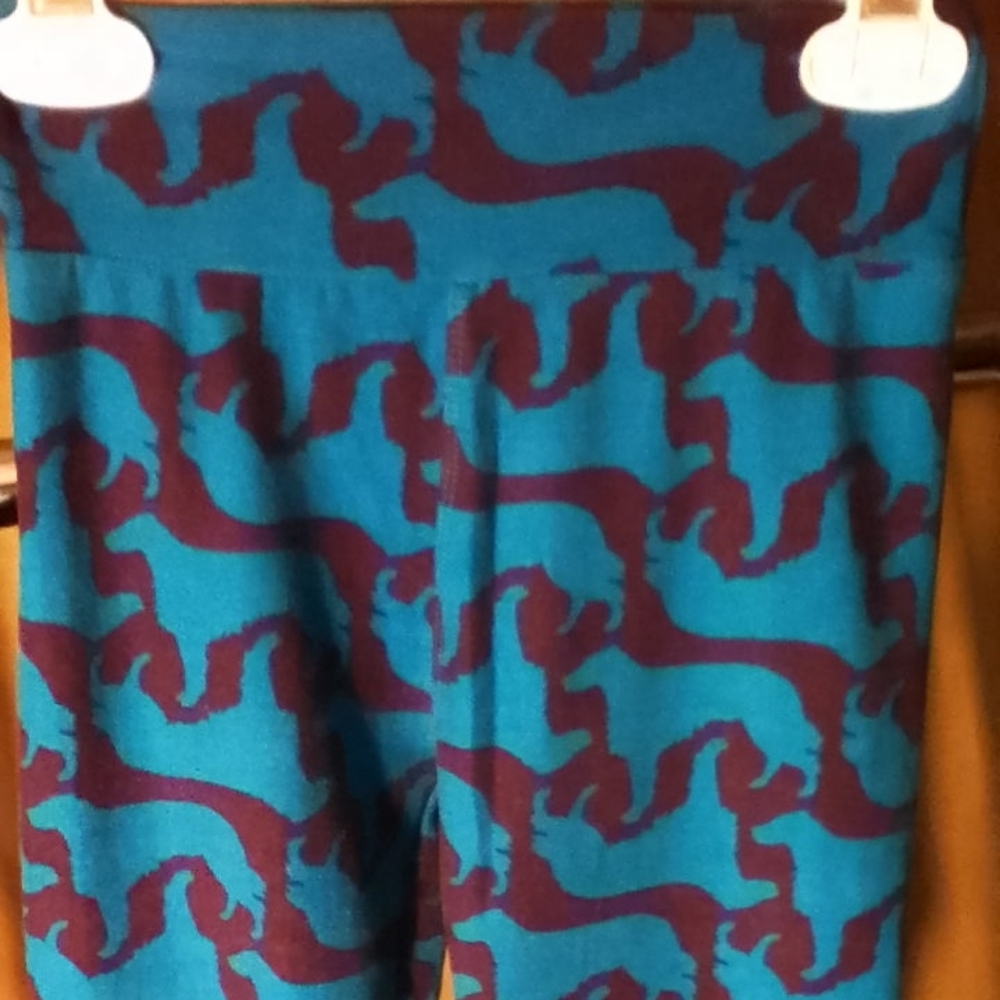 Kids Patterned Leggings - Blue and Purple
